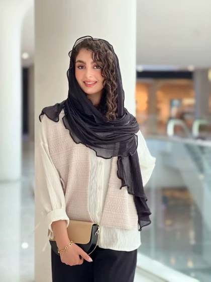 شال مشکی راشل کد1421