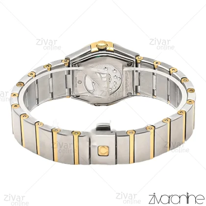 ساعت امگا کانسلیشن زنانه طلایی نقره ای صفحه سیلور 106809