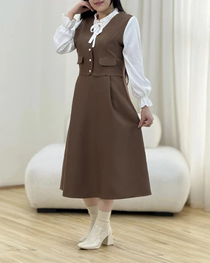 پیراهن نوژین کجراه