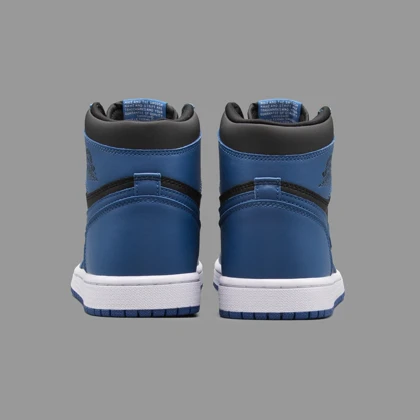 نایکی جردن 1 دارک مارینا رویال آبی مشکی ساق‌دار Nike Air Jordan 1 High Dark Marina Royal Blue Black