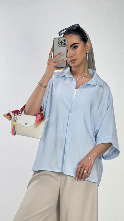 شومیز مودال کیمونو   کد 500598
