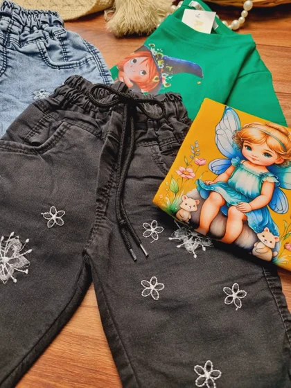 شلوارک جین دخترانه