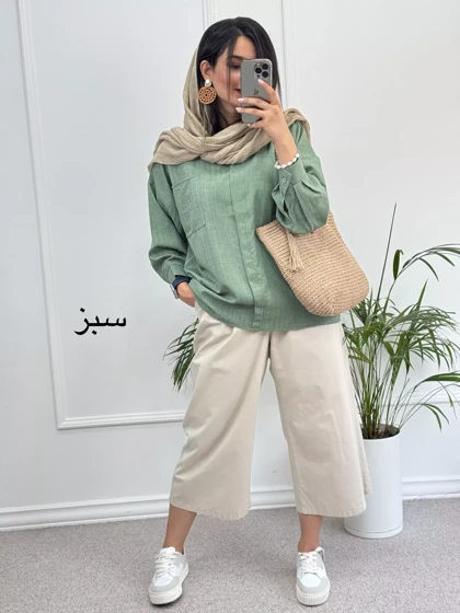 مانتو شومیزی نورا ( دارای ایراد جزئی )