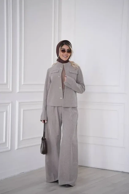 کت شلوار کرپ هوریه