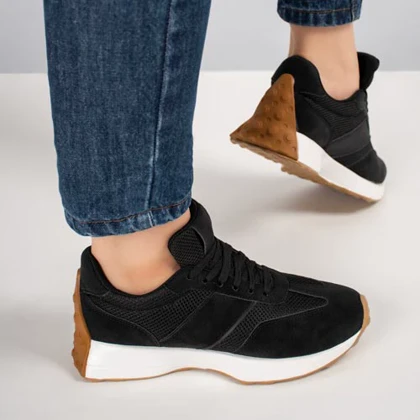 کفش و کتانی زنانه مدل نیوبالانس NEWBALANCE رنگ مشکی کرم