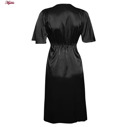 لباس خواب زنانه رنگ مشکی مدل 5246-F08