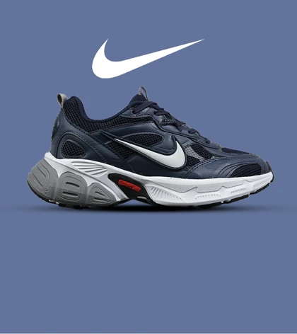 کفش کتانی مردانه و زنانه سرمه ای سفید Nike Cushlon V5K مدل 8826