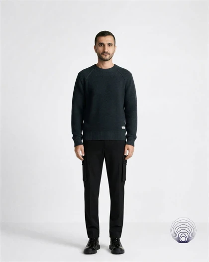 پلیور بافت سبز تیره یونیسکس Jack & Jones