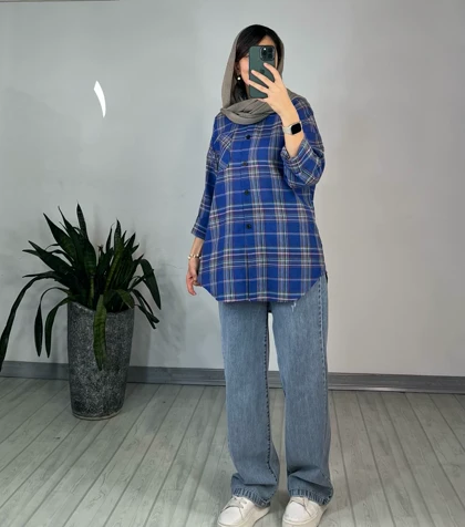 مانتو چهارخونه ویدا