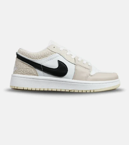 کفش کتانی مردانه سفید کرم نایک NIKE jordan 1