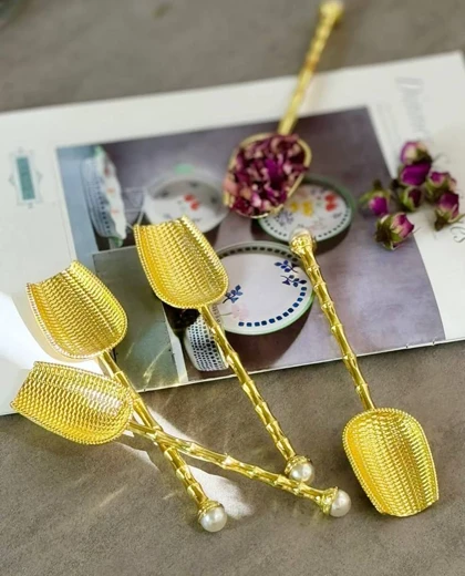 پیمانه قهوه و چای مرواریدی در دو رنگ