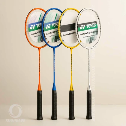 راکت بدمینتون یونکس کاور رنگی جفتی