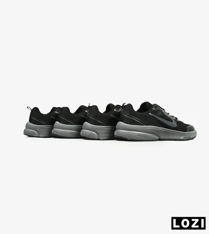 کفش کتانی بزرگ پا مشکی زیر طوسی NIKE zoom