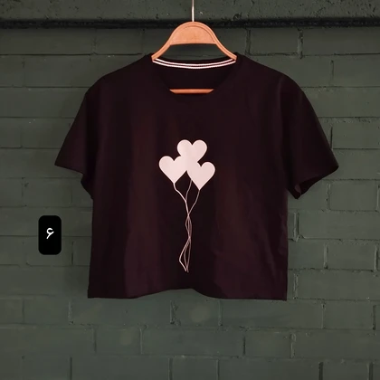 تیشرت کراپ نخ پنبه