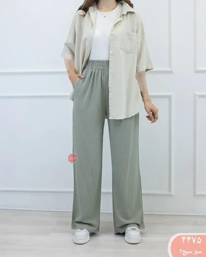 شلوار بگ لینن رویال 4475