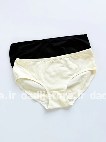 شورت اسلیپ نخ پنبه عروسکی رنگی ساده با پاپیون