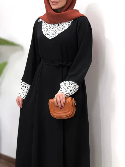 پیراهن مانتویی بلند نورین بهاره