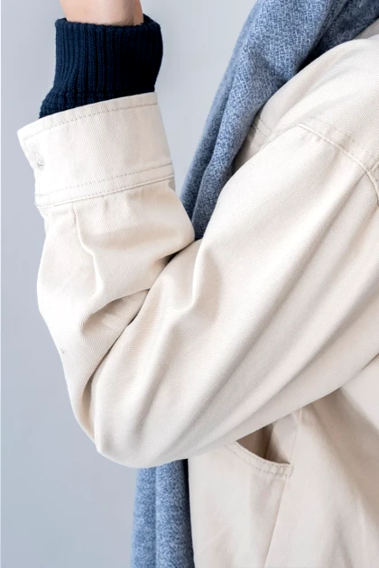 کت کتان جیب از رو زنانه