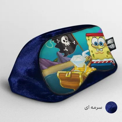 چشم بند بچگانه کاوا ماسک مدل باب اسفنجی کد4