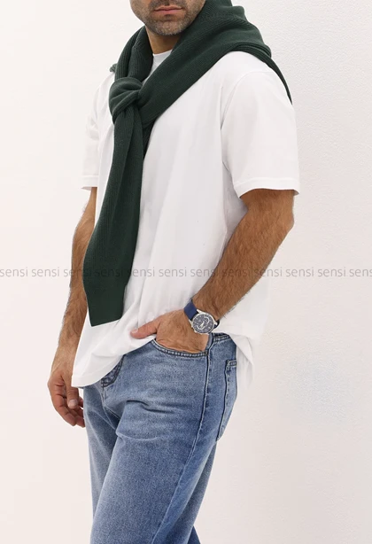 بلوز بافت یقه گرد مردانه کد20000037