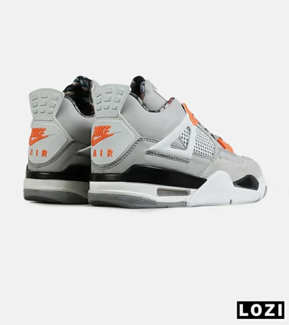 کفش کتانی ساق‌دار مردانه و زنانه طوسی NIKE jordan 4 مدل 7719
