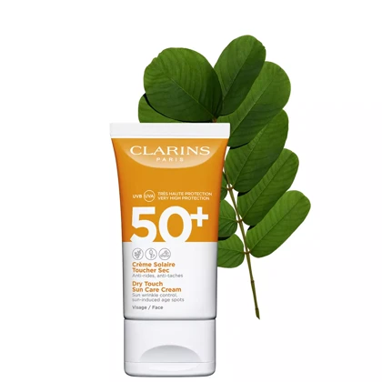 کرم ضد آفتاب خشک کلارنس Clarins مدل Dry Touch SPF 50 حجم 50 میلی‌لیتر مناسب پوست چرب و مختلط