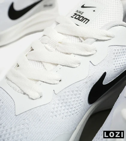 کفش کتانی بزرگ پا سفید مشکی Nike air zoom max