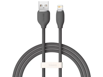 کابل یواس‌بی به لایتنینگ بیسوس Baseus CAGD000004 Jelly Liquid Silica Gel USB to iP Fast Charging Data Cable 2.4A 1.2M