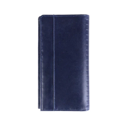 کیف پول چرم سورمه ای WA24