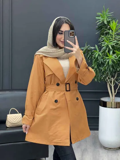 بارانی چهاردکمه سرشانه پاگن