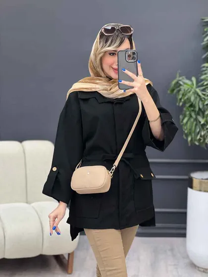 مانتو کمر گت بغل چاک