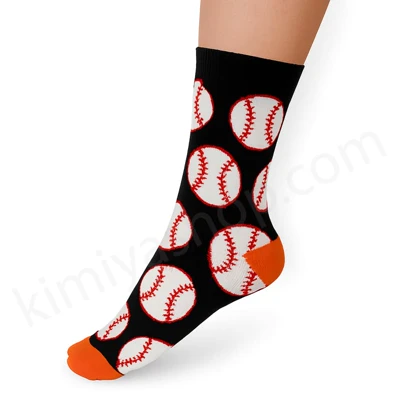 جوراب مردانه طرح توپ بیسبال – نخ پنبه درجه یک