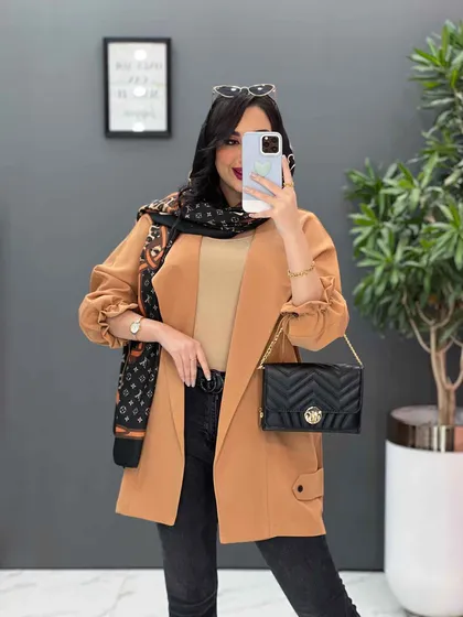 مانتو مازراتی آستین گت دار
