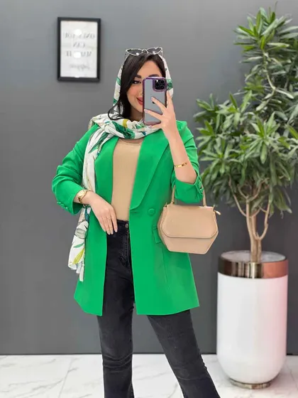 مانتو کتی مازراتی آستین سه دکمه