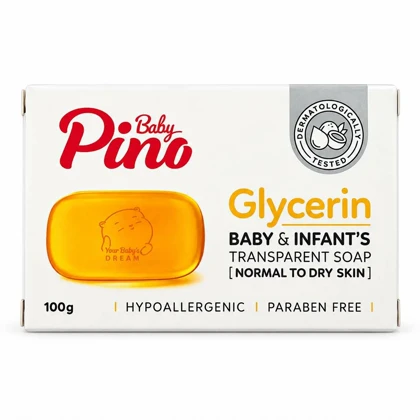 صابون گلیسیرین شفاف نوزاد و کودک پینو بیبی 100 گرمی