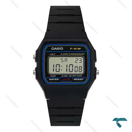 ساعت کاسیو F-91W نوستالژی مشکی آبی Casio-7652-U