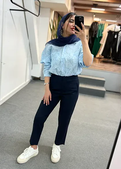 شومیز طرح گل کد 4036