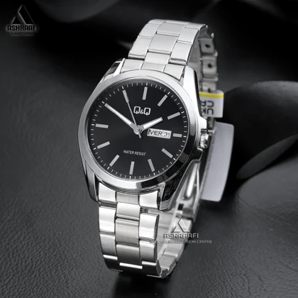 ساعت کیو اند کیو صفحه مشکی Q&Q A05A-005PY