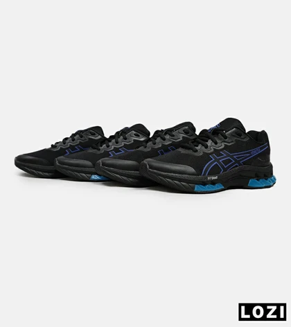کفش کتانی مردانه مشکی آبی ASICS GORETEX
