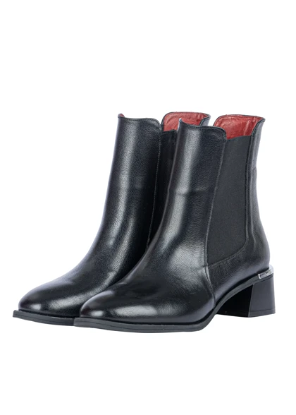 نیم بوت چرم زنانه مدل ملودی سیگنچر