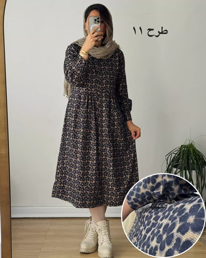 پیراهن مخمل کبریتی سارگل 1