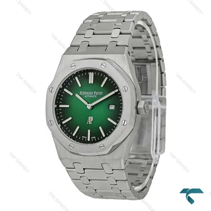 ساعت اودمار پیگه AP مردانه استیل صفحه سبز مشکی AP-7419-G