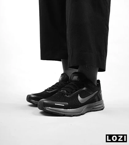 کفش کتانی مردانه مشکی طوسی 24 NIKE zoom structure