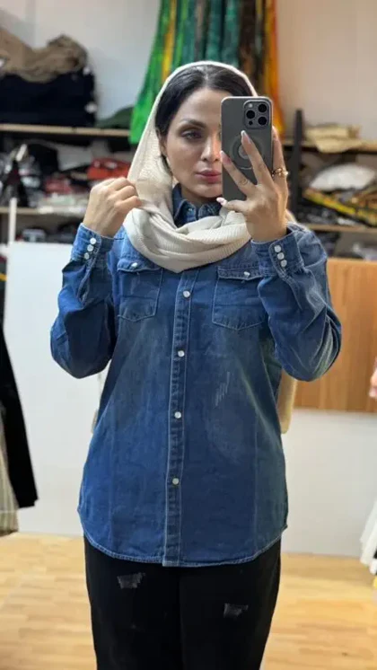 مانتو جین وارداتی 7254