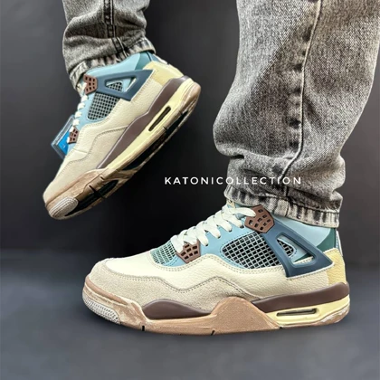 کتانی نایک ایر جردن 4 رترو اسنورلاکس کاستوم Nike Air Jordan 4 Retro Snorlax Custom