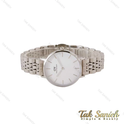 ساعت دنیل ولینگتون زنانه نقره ای صفحه سفید مدیوم DW-4889-32-L