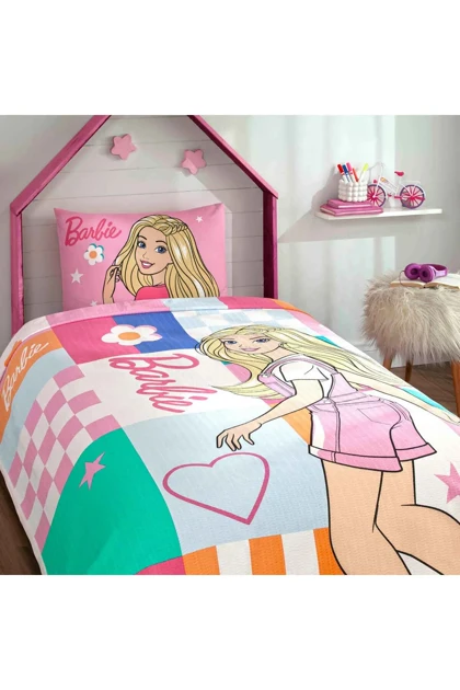 روتختی پیکه یک نفره Taç مدل Barbie پنبه - چندرنگ
