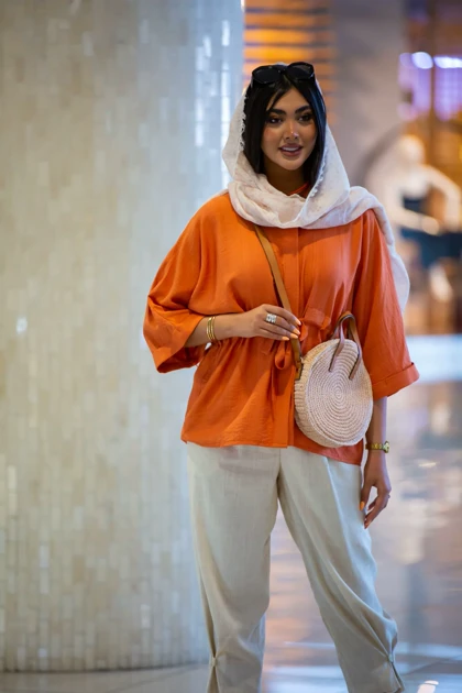 مانتو بابوس پیراهنی کمر گت