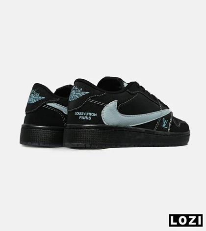 کفش کتانی مردانه مشکی سفید NIKE travis scott مدل 8386