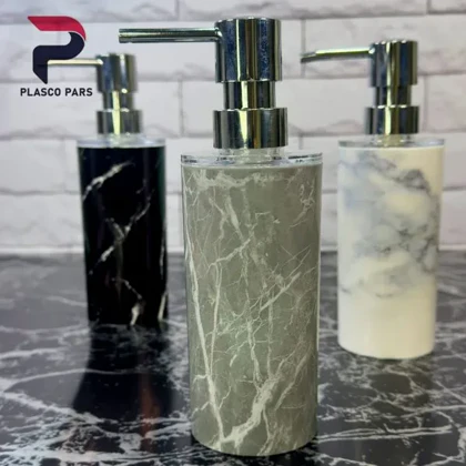 جا مایع استوانه بلند ماربل لیمون